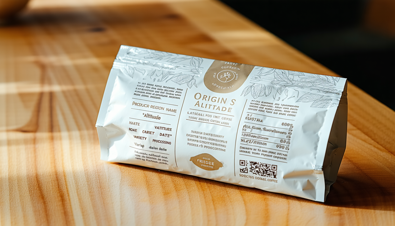 découvrez comment déchiffrer une étiquette de café de spécialité pour mieux comprendre son origine, ses arômes et ses qualités uniques.