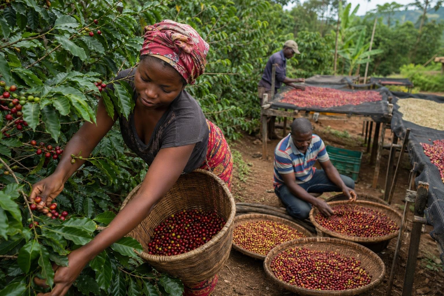 découvrez le processus complet de la culture du café, de la graine à la récolte, et apprenez les étapes clés qui assurent la qualité des grains.