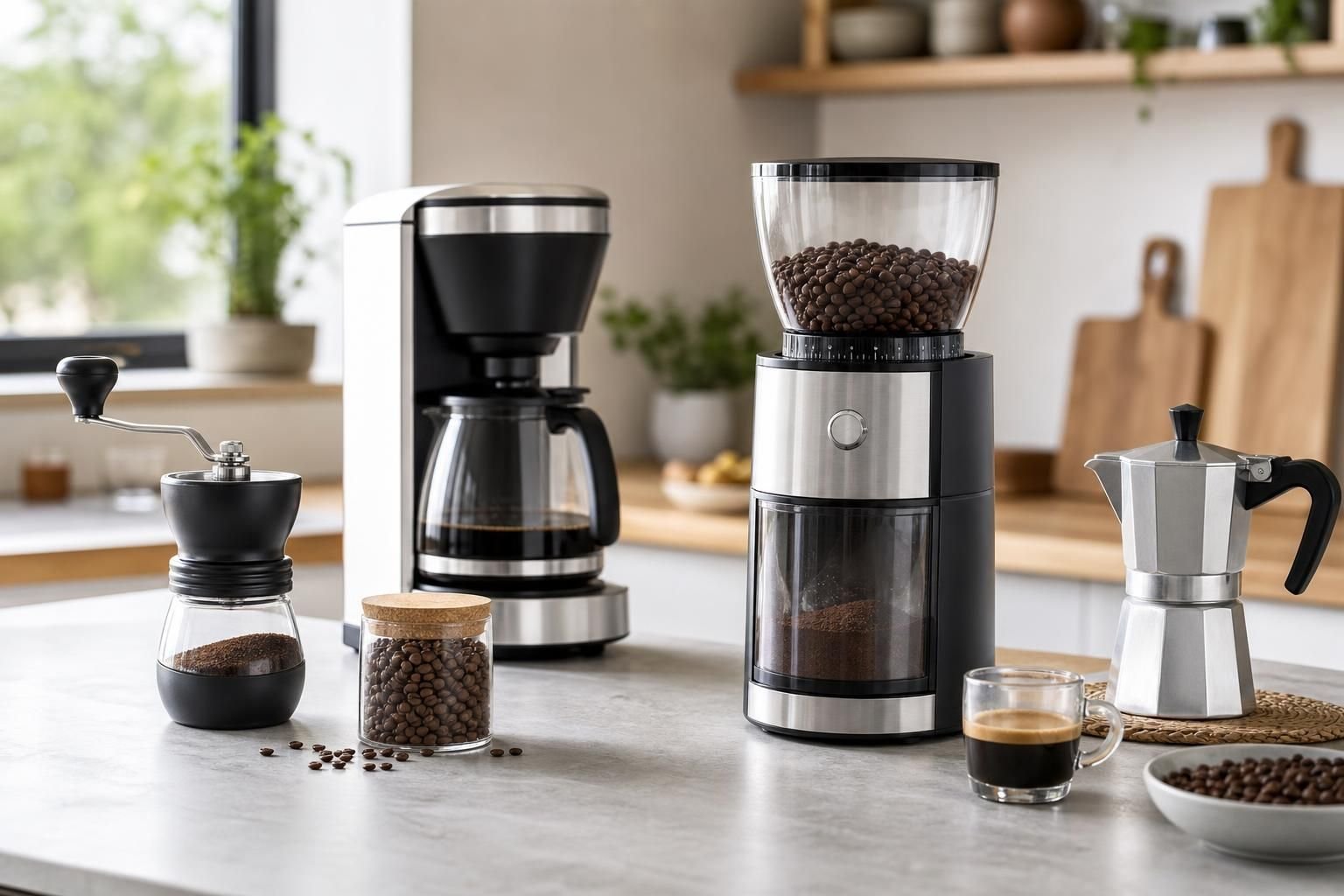 découvrez les avantages des moulins à café manuels et électriques pour choisir celui qui correspond le mieux à vos besoins et savourer un café fraîchement moulu.